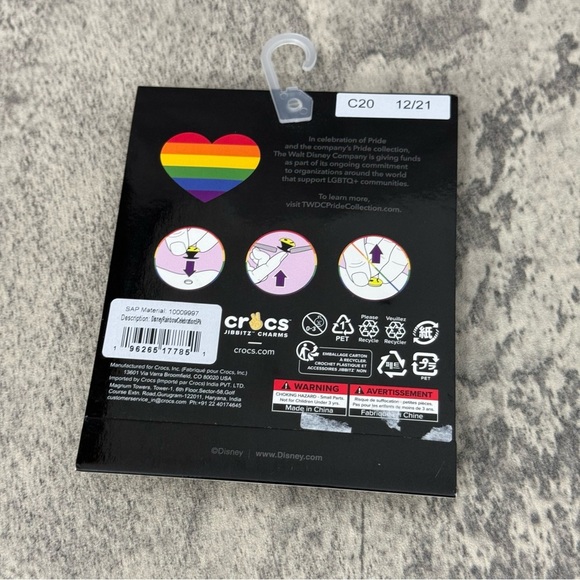 NEW Disney Pride Rainbow Mickey CROCS Charm Set - Picture 2 of 2
